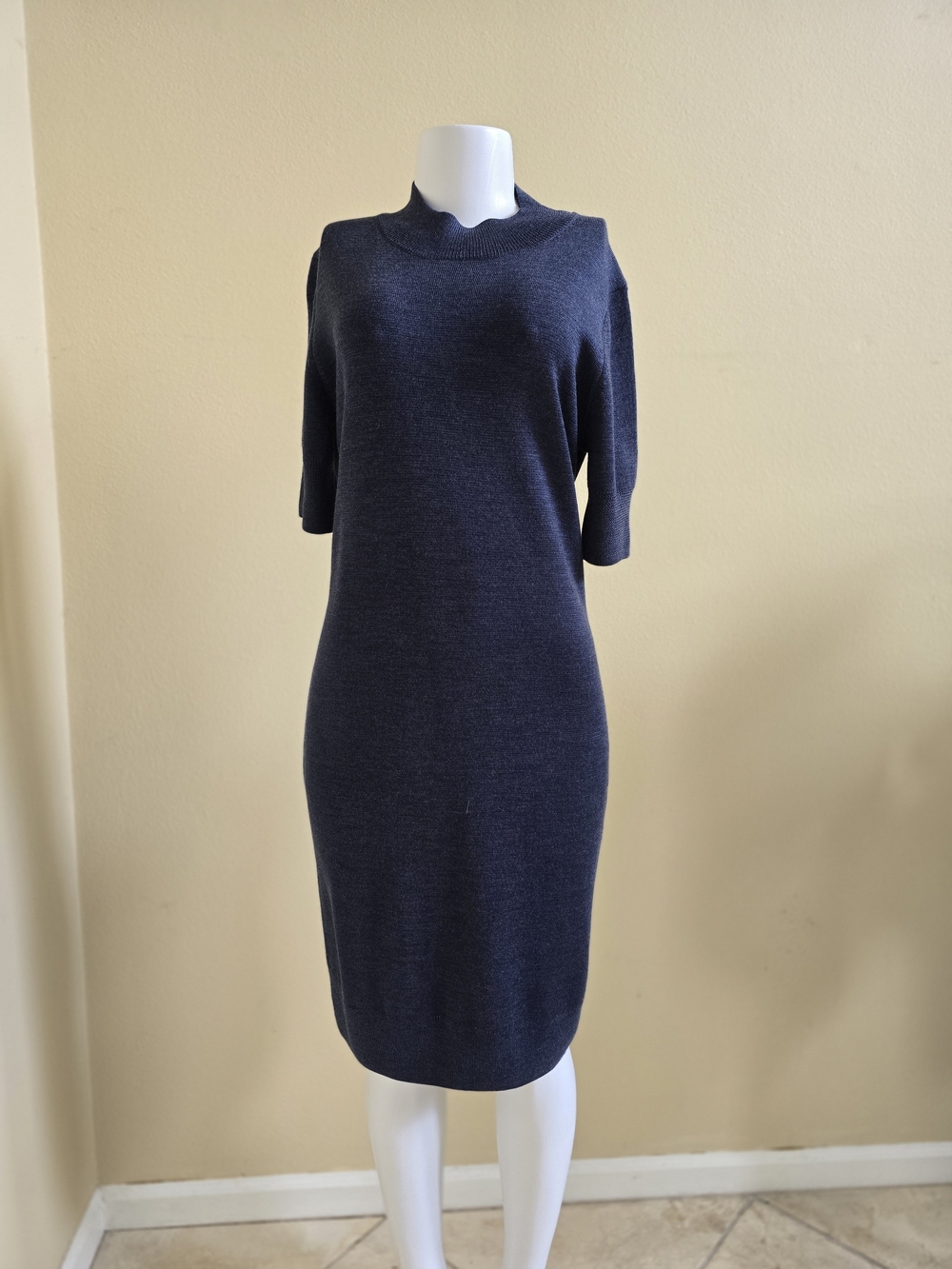GAP Navy Blue Knit Midi Dress